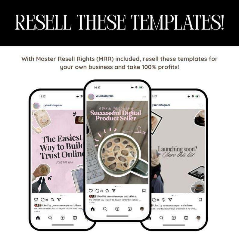400+ Instagram Carousel Templates | Canva Editable | PLR & MRR | Social ...