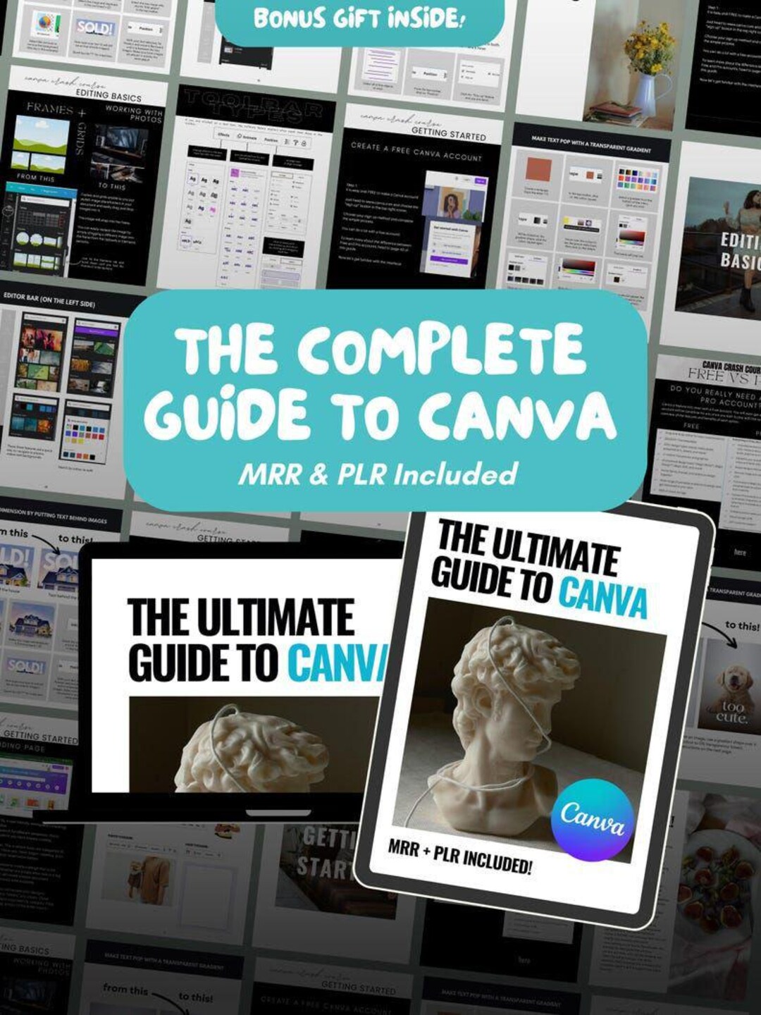 Canva for Beginners – Ultimate Canva Ebook Template | PLR & MRR Rights ...