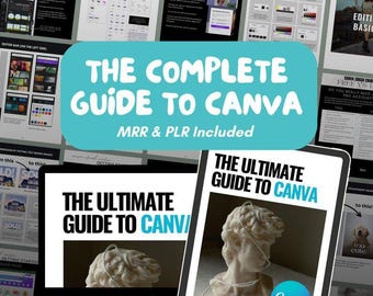 Canva for Beginners – Ultimate Canva Ebook Template | PLR & MRR Rights Included