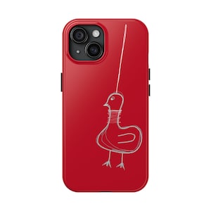 Bird Sketch Tough Phone Case: Durable Protective Cover for Tech Lovers