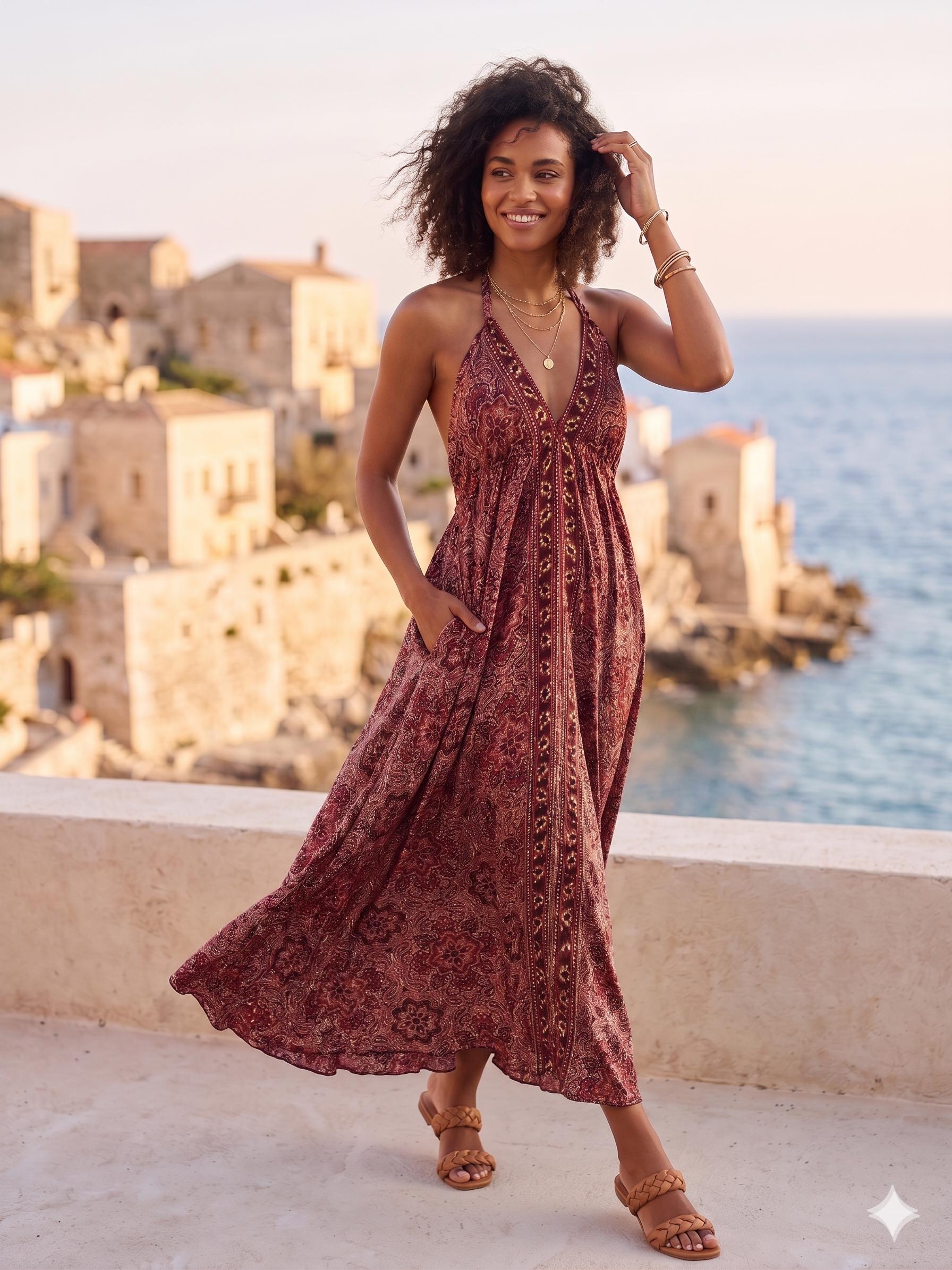 paisley halter dress Summer Dresses main image 1