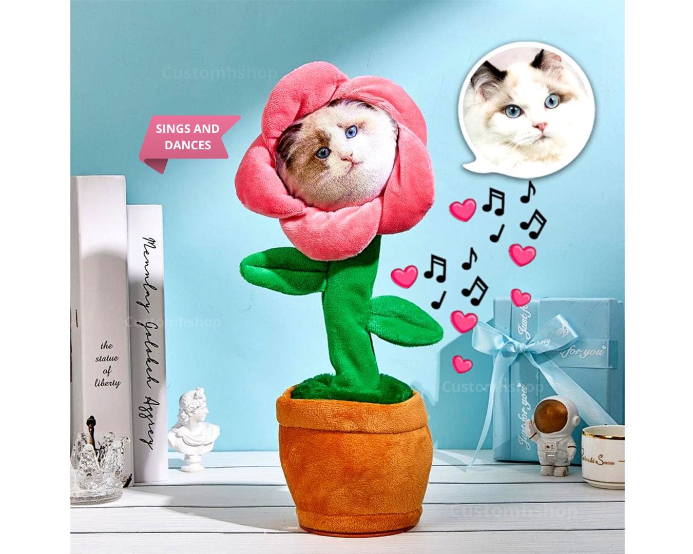 Dancing Flower Toy Custom Face - Etsy Denmark Dancing Flower Toy Custom Face - Etsy Denmark