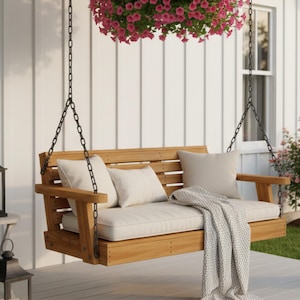 Projeto de balanço de varanda faça você mesmo: projeto de marcenaria para casa de fazenda (download em PDF)