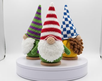 Christmas Gnome Crochet Pattern | Santa, Reindeer, Elf (PDF)
