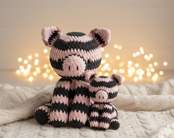 Pig Crochet Pattern | Amigurumi Squishy Toy PDF | Cute No-Sew Pig Plush Pattern | Easy Crochet Animal DIY Tutorial for Beginners