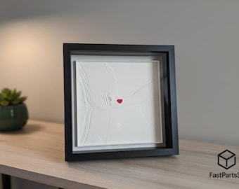 3D Coordinates Image - Personalized, Framed | Various Markers | Wedding, Anniversary & Moving | Home Decor | Wall Art