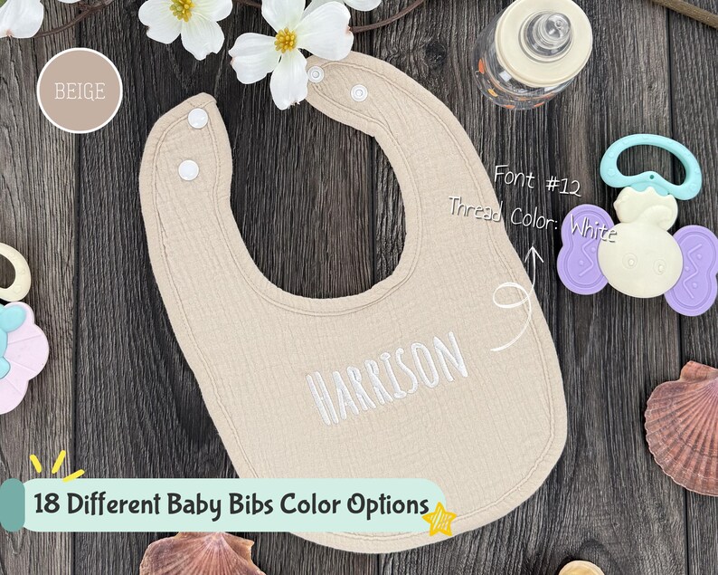 18 Different Baby Bibs Color Options