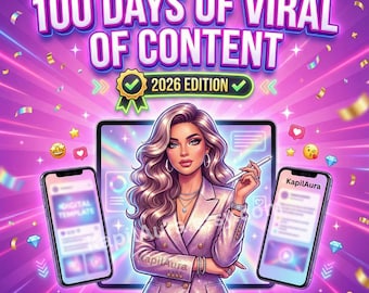 OnlyFans Content Ideas 2026 |  100 Days Viral Onlyfans Content Planner Calendar | Daily Prompts, Captions, Poll Ideas, PPV & DM Scripts