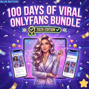 Planificador de contenido de OnlyFans de 100 días 2026 / Ideas de contenido de OnlyFans, guiones de mensajes directos diarios, ideas de PPV, subtítulos, consejos promocionales / Planificador de Fansly