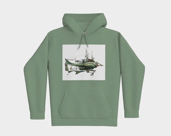 Premium pullover hoodie fanciful Submarine #1-12