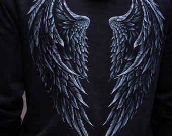 Hoodie Angel Wings – Dark Renaissance Edition | Gothic Dark Academia-sweater