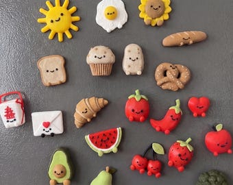 Kawaii Kühlschrankmagnete 4er Set – Kleine Aufmerksamkeit – Lustige Magnete – Kleinigkeit-cadeau