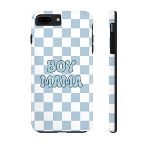 Boy Mama Mobilskal: Blårutigt iPhone & Samsung Skal bild 6