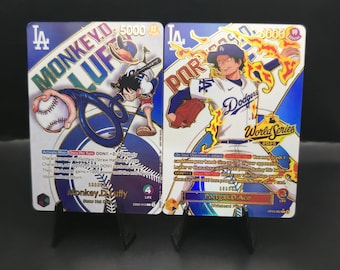 One Piece X LA Dodgers Monkey D. Luffy Holofoil Card With Texture