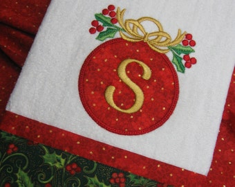 Handmade "Christmas" Hand Towel