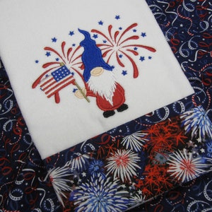 Embroidered &quot;Patriotic Gnome&quot;