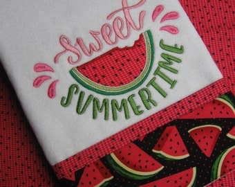 Handmade CROCHET TOP HANGING COTTON TOWEL Sweet Summer time melon Handmade CROCHET TOP HANGING COTTON TOWEL Sweet Summer time melon