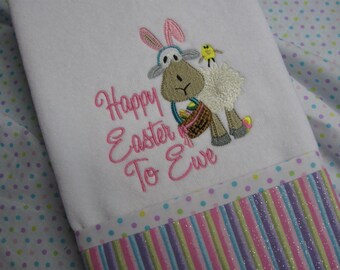 Handmade embroidered "Easter Towel"