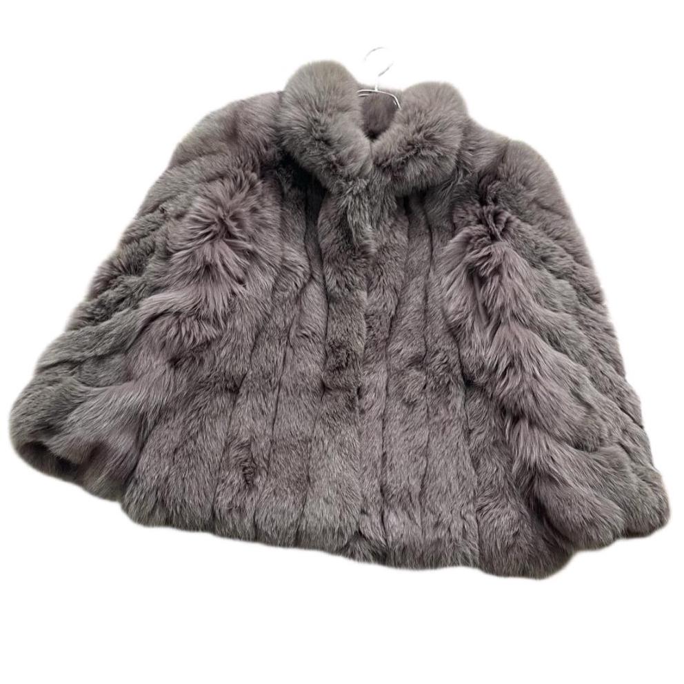 Silver fox fur coat - Etsy 日本