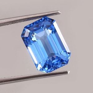 15x12mm Radiant Cut Blue Spinel : Loose Faceted Gemstone For Making Jewellery .