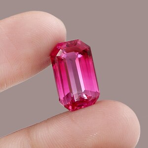 17 x 10 mm roze saffier, stralend geslepen | Tweekleurige saffiersteen | Losse steen voor gepersonaliseerde ringen en hanger