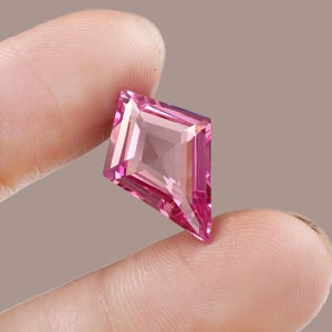 Rosa safir lös ädelsten 10,20 ct 20 x 14 mm drakeslipad labododlad safir | Stor rosa safir för smyckestillverkning med förlovningsring