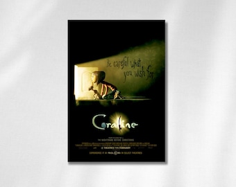 Póster de la película Coraline / Impresión de película de fantasía gótica (descarga digital)