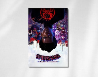 Póster de Miles Morales de Spider-Man: A través del Spider-Verse: Impresión de la película animada de Marvel (Descarga digital)