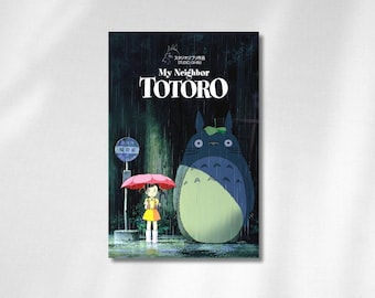 Plakat filmowy „Mój sąsiad Totoro” | Sztuka anime ze studia Ghibli (pobieranie cyfrowe)