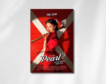 Póster de la película Pearl (2022) / Impresión de la película de terror Mia Goth (descarga digital)