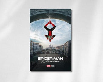 Póster de la película Spider-Man: Lejos de casa - Tom Holland, Marvel Action Print (Descarga digital)
