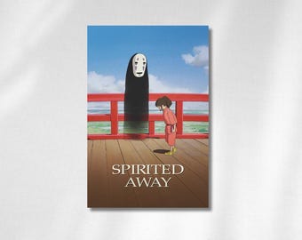 Póster de anime de El viaje de Chihiro / Arte de la película de Studio Ghibli (Descarga digital)