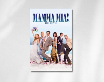 Póster de la película Mamma Mia / Arte cinematográfico musical de ABBA (Descarga digital)