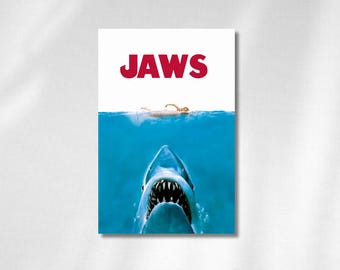 Jaws Movie Poster | Spielberg Thriller Wall Art (Digital Download)