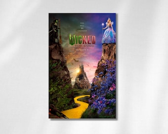 Wicked Part Two 2025 Poster | Ariana Grande, Cynthia Erivo (Digital Download)