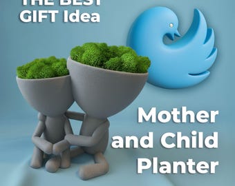 Mother and Child - Minimalistic Planter