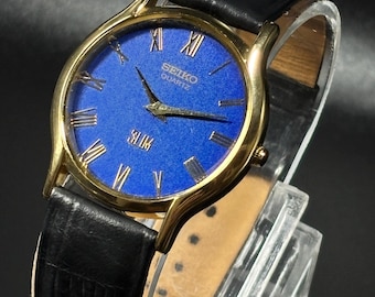 Vintage Seiko Slim Tank Quartz-horloge: verguld, gemaakt in Japan