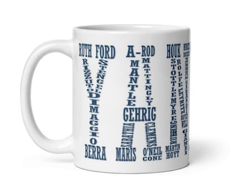 Yankees Legends Wraparound Ceramic Mug