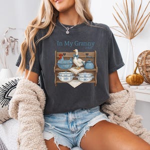 In My Granny Era Dtf Heat Transfer, Vintage Goose Kitchen Design Ready to Press, Grandma Core Full Color Printing image 3