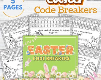 Ostern Code Breakers druckbare Puzzles | Kinderlogikaktivität (Digitaler Download)