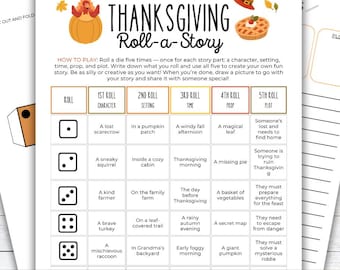 Erntedank Roll-a-Story – Kreatives Schreibspiel für Kinder