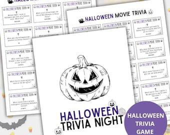 Halloween Trivia Night: Druckbares Spiel für Erwachsene und Teenager (PDF)