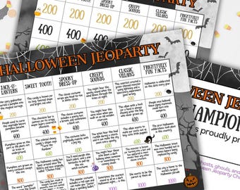Halloween Jeoparty-spel | Plezier voor het hele gezin en in de klas (afdrukbaar)
