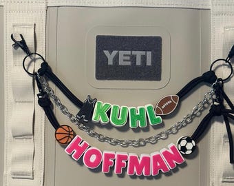 2 Name Yeti Chain with Chain in-between