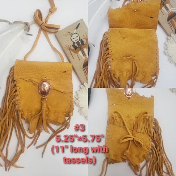 財布・ケース・小物入れ Native American Medicine Bags Medicine Bag, Native American Satchel, Navajo Medicine Bag, Concho