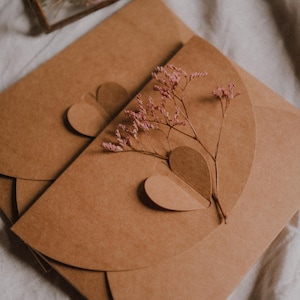 1 enveloppe kraft, boîte photo 4x6, cadeau client, emballage imprimé, cadeau de mariage, souvenir