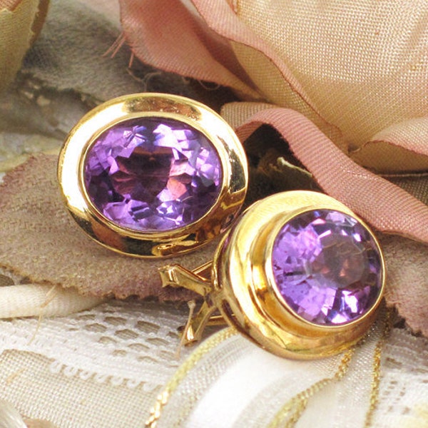 Amethyst Earrings - Etsy