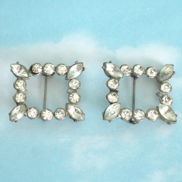 Vintage Rhinestone Pins / Mid-Century, Bridal, Cos Play, Costume Jewelry, Bridgerton, Regency, Georgian, Victorian, Edwardian, Free Shipping