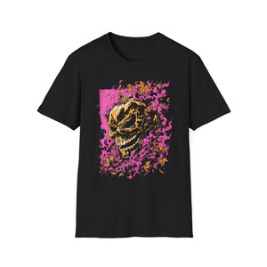 Hellgourd Flaming Skull Halloween Head Tee