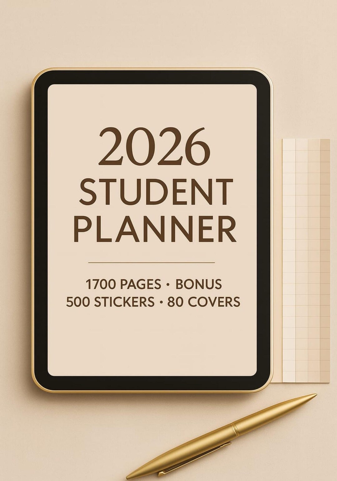 Student Planner 2026 for Girls / Academic Digital Planner / Study ...